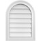 Ekena Millwork Round Top Surface Mount PVC Gable Vent w/ 2"W x 1-1/2"P Brickmould Frame, 16"W x 22"H GVPRT16X2202SN - alternate 1